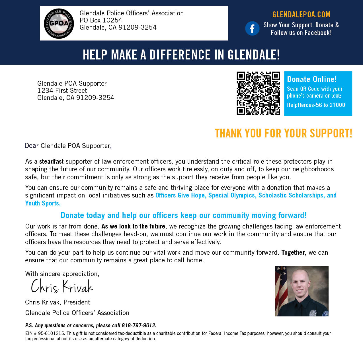 Donation Letter